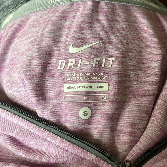 Nike Element Running Dri-Fit Lavender Quarter Zip Pullover Shirt sz S EUC - Picture 9 of 9